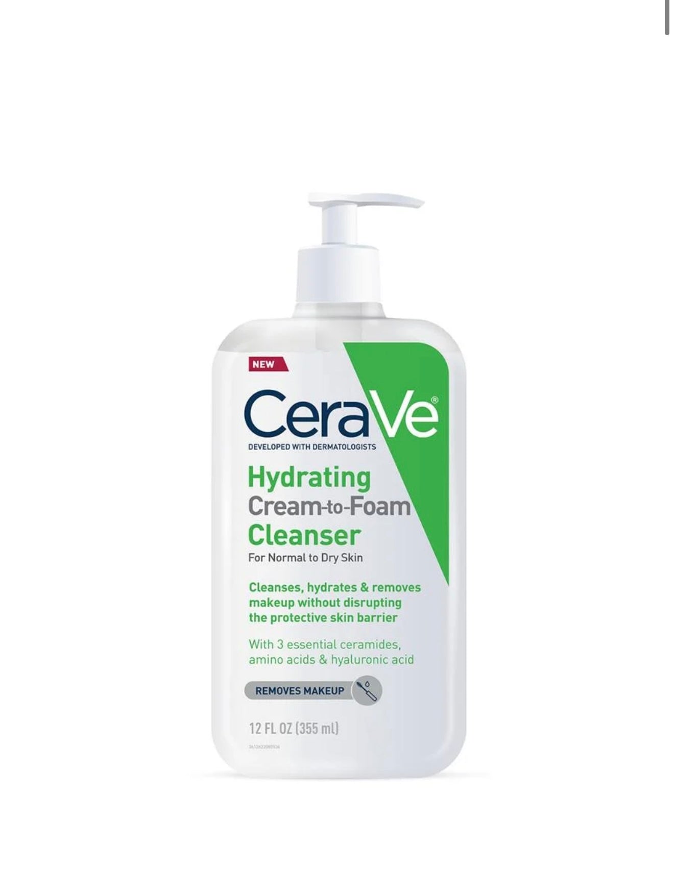 Cerave hydrating cream-to-foam cleanser