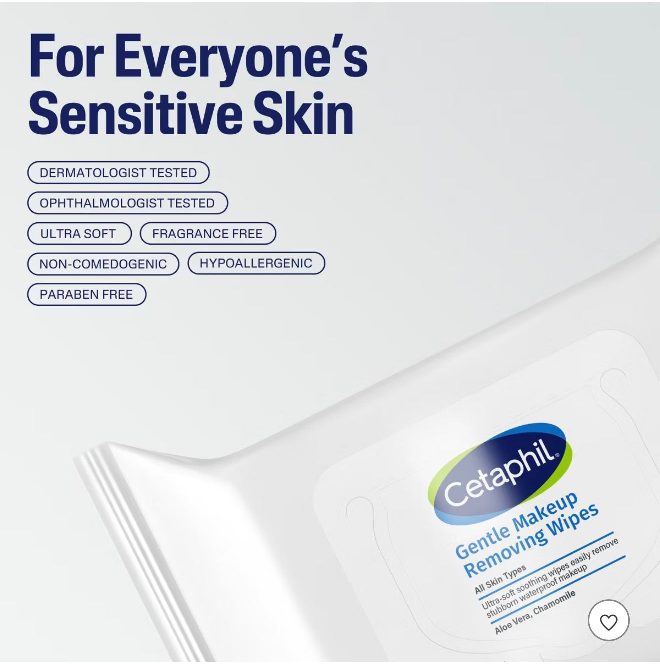 Cetaphil Makeup Remover Wipes for All Skin Types - Unscented