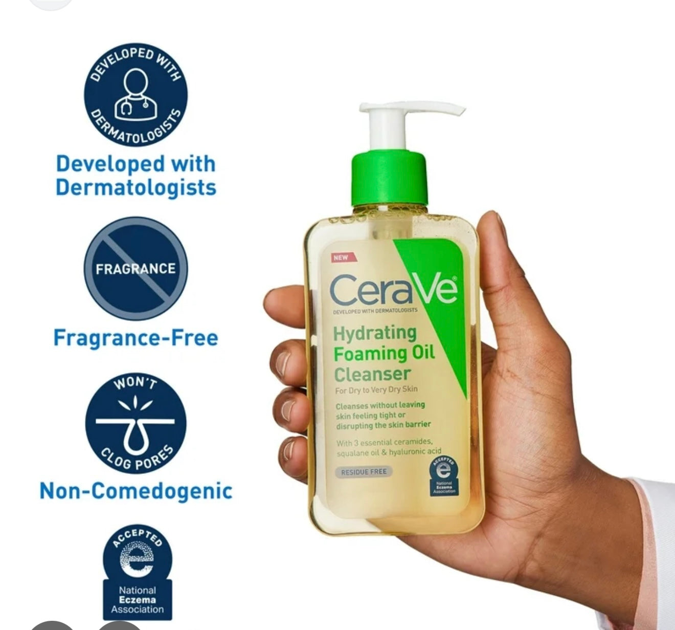 CeraVe Hydrating Foaming Oil Cleanser