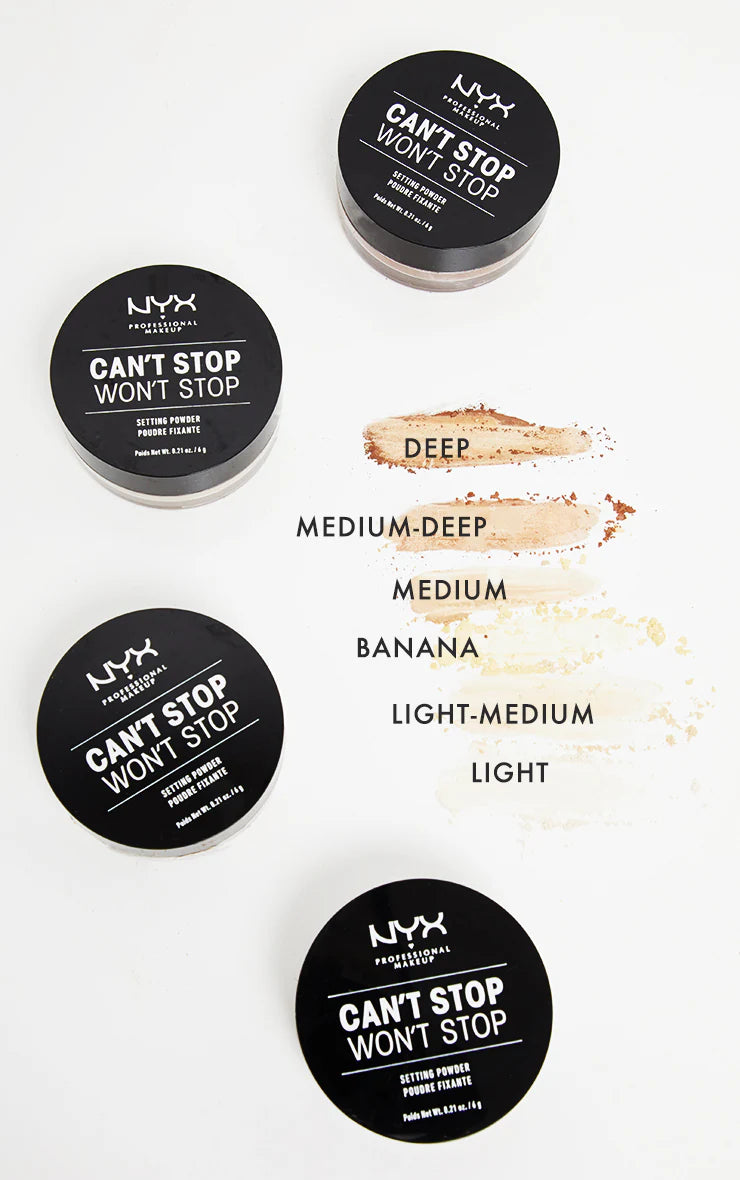 Nyx can't stop won't stop setting powder