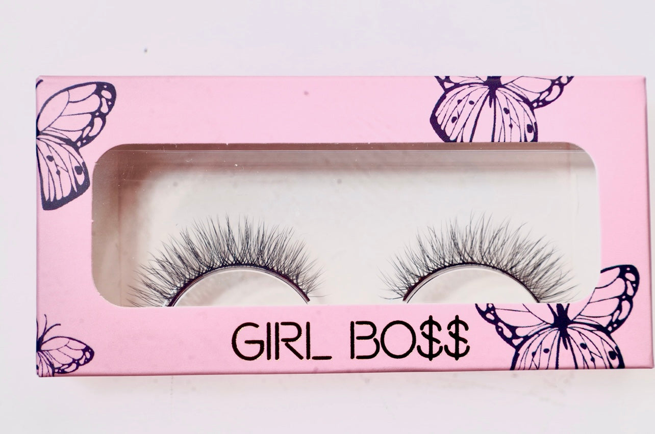 Girlboss whispy mink lashes