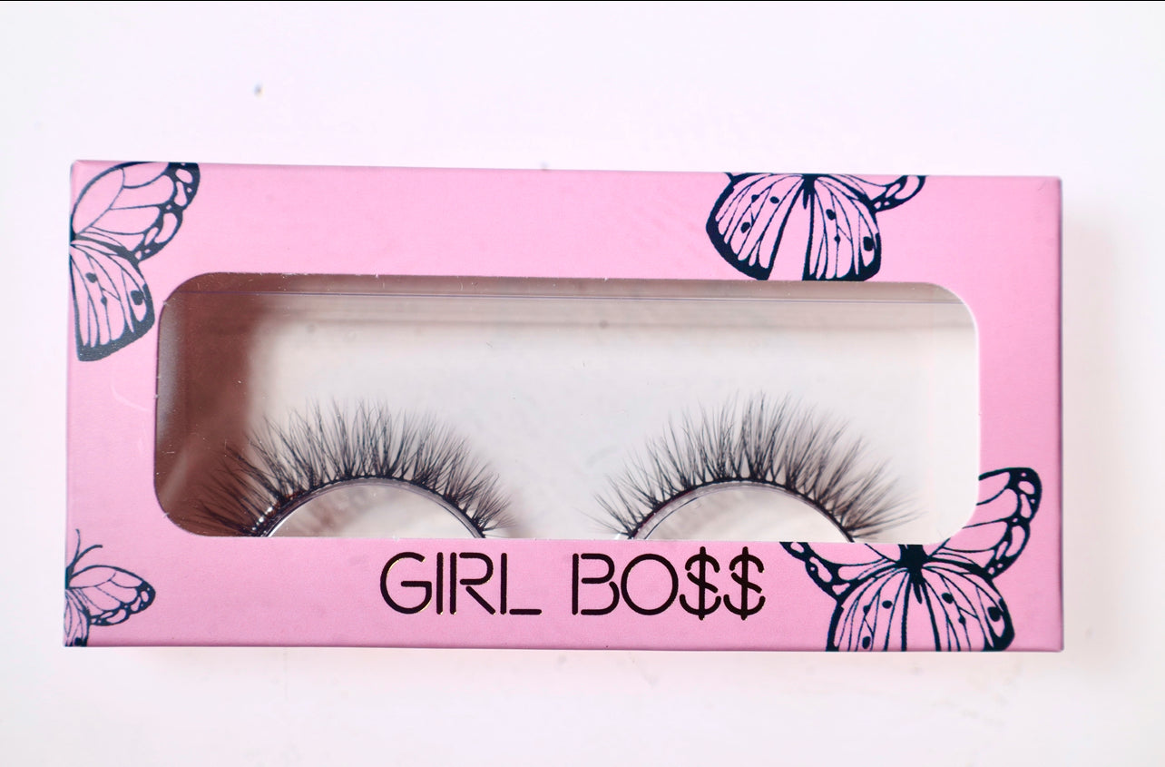 Girlboss whispy mink lashes