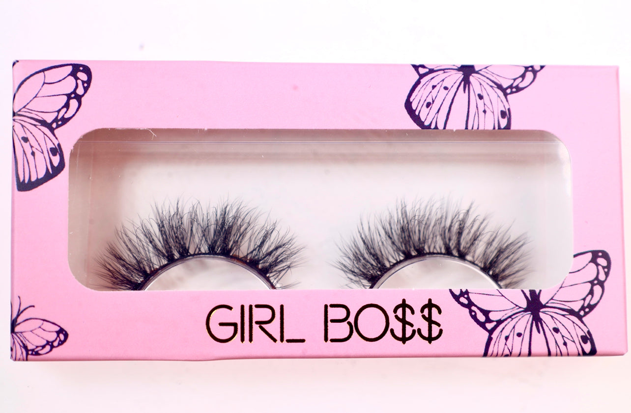 Girlboss whispy mink lashes