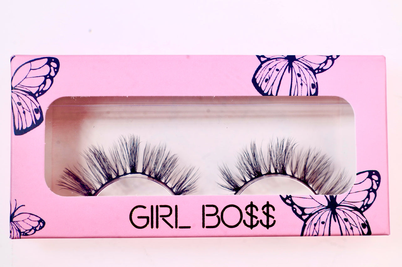 Girlboss whispy mink lashes