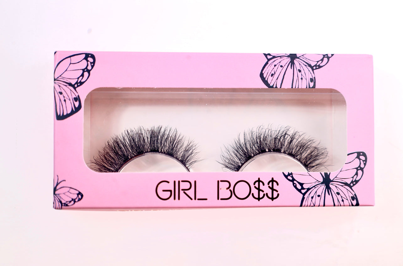 Girlboss whispy mink lashes