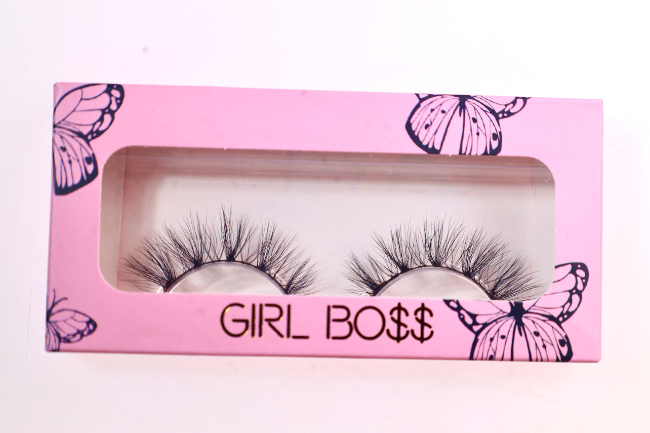 Girlboss whispy mink lashes