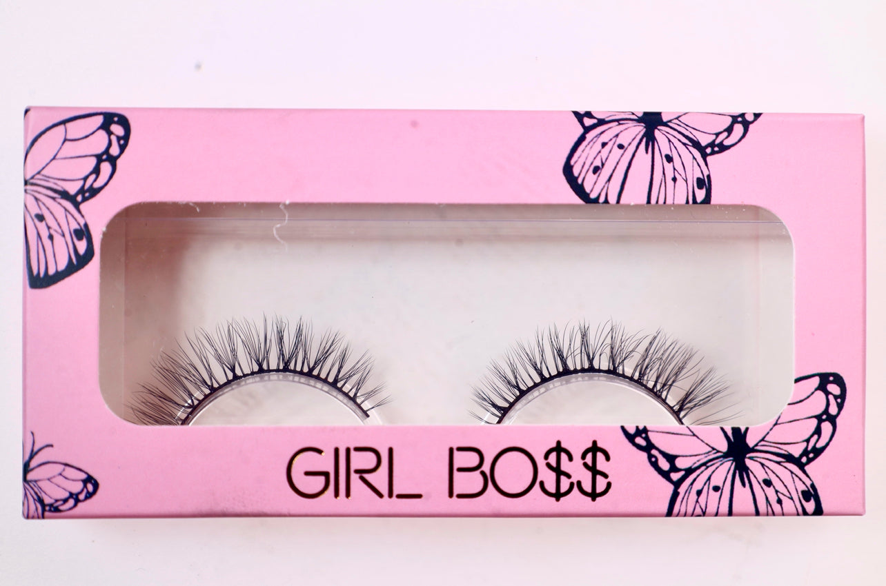 Girlboss whispy mink lashes