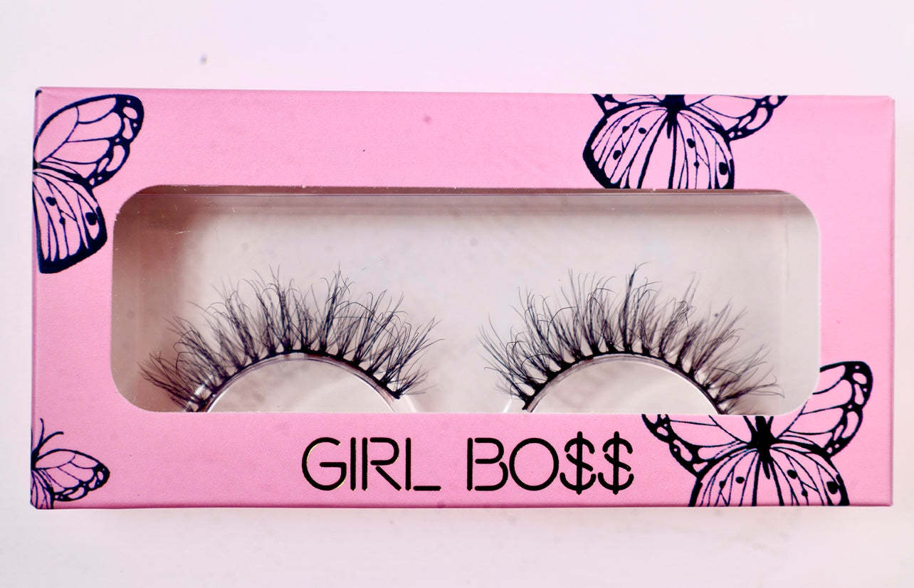 Girlboss whispy mink lashes