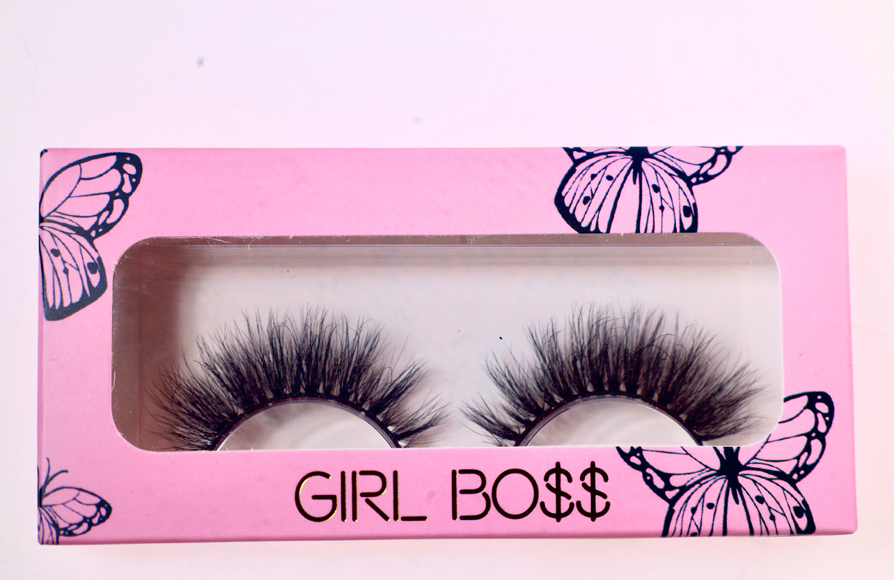 Girlboss whispy mink lashes
