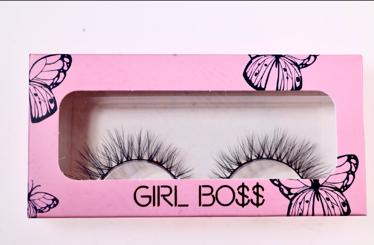 Girlboss whispy mink lashes