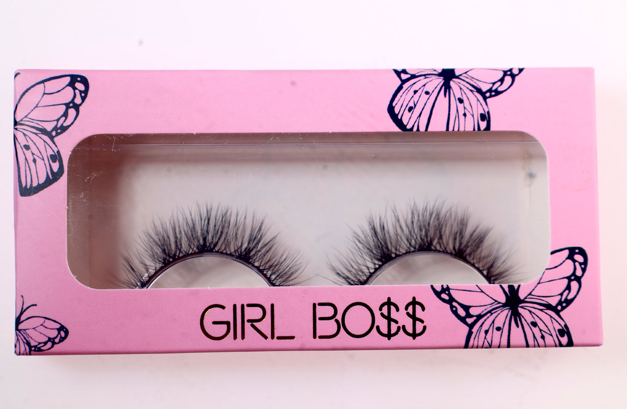 Girlboss whispy mink lashes