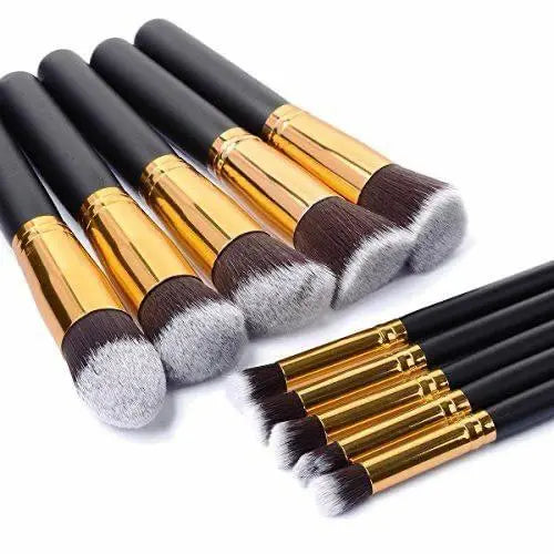 10 Pieces kabuki brush set