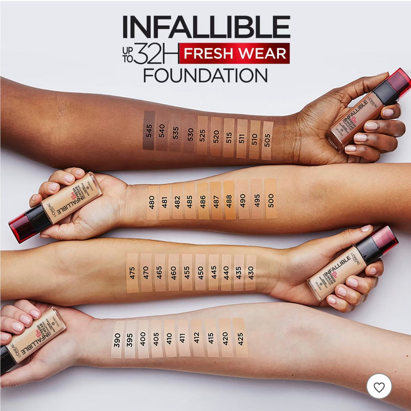 L'Oreal Paris Infallible 32HR Fresh Wear Foundation with vitamin c