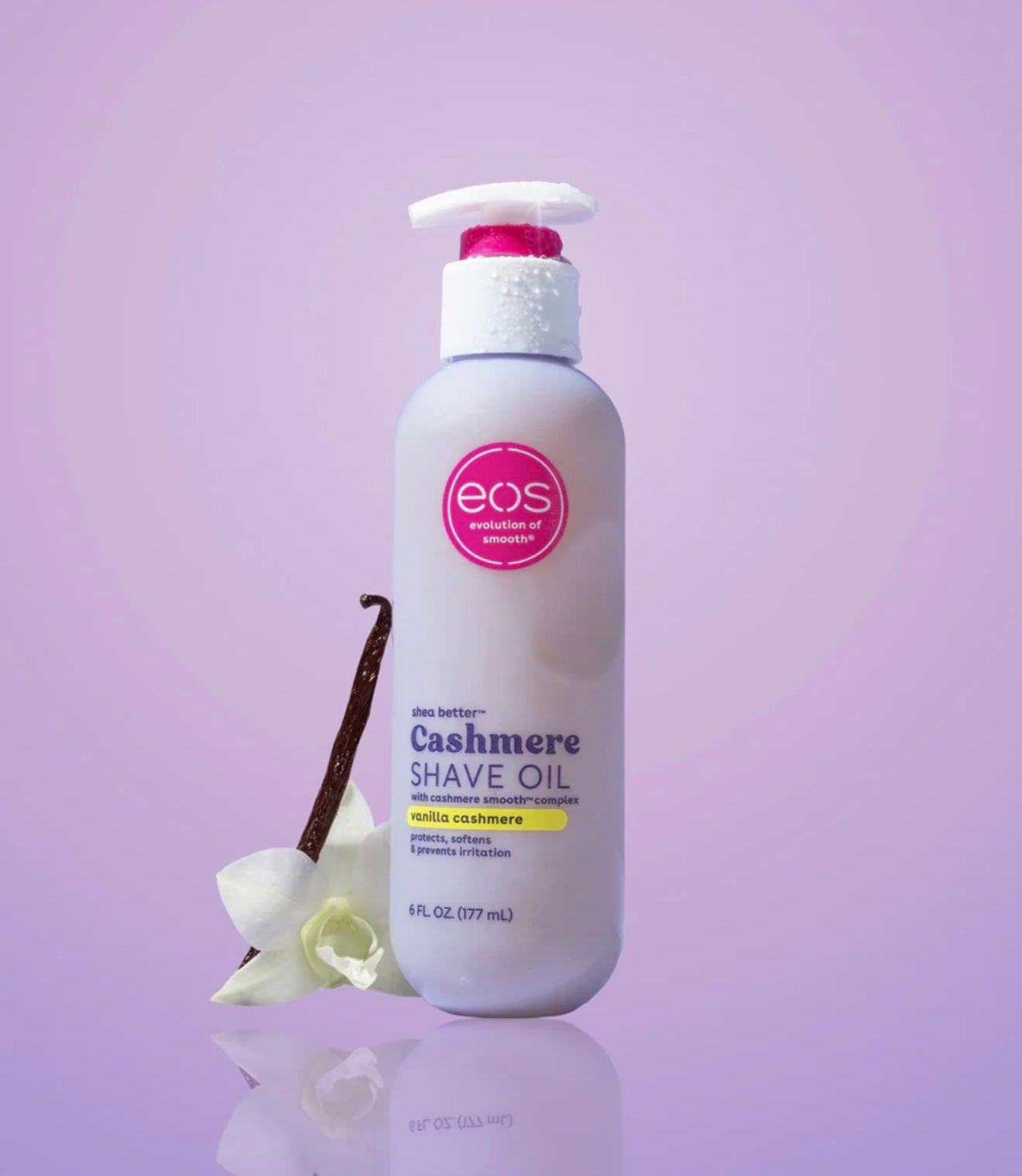 eos vanilla cashmere shave oil