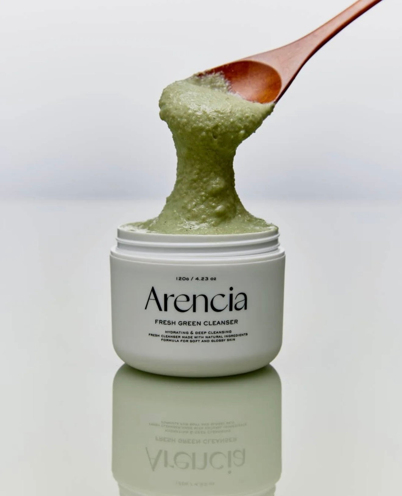 Arencia Fresh Green Rice Mochi Cleanser, Gentle Daily Cleanser for Acne-Prone Skin
