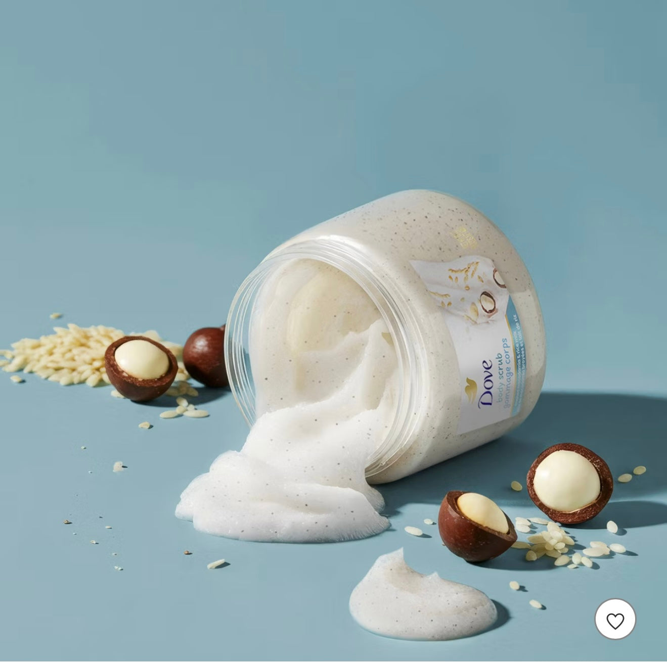 Dove Beauty Dove Exfoliating Body Scrub - Crushed Macadamia & Rice Milk - 15oz