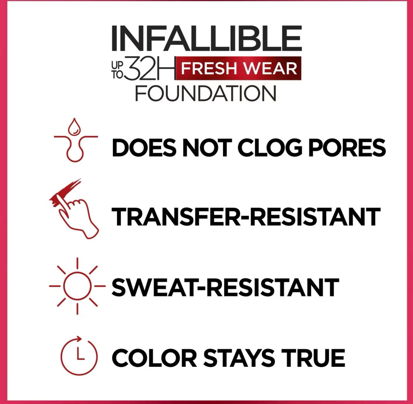 L'Oreal Paris Infallible 32HR Fresh Wear Foundation with vitamin c