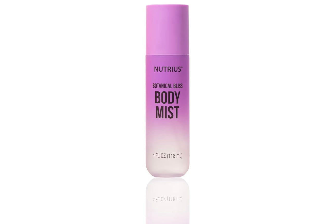 Nutrius Body Mist - Botanical Bliss, 4 FL OZ - Invigorating and Natural Daily Fragrance
