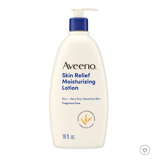 Aveeno Skin Relief Moisturizing Lotion, Fragrance-Free, 18oz