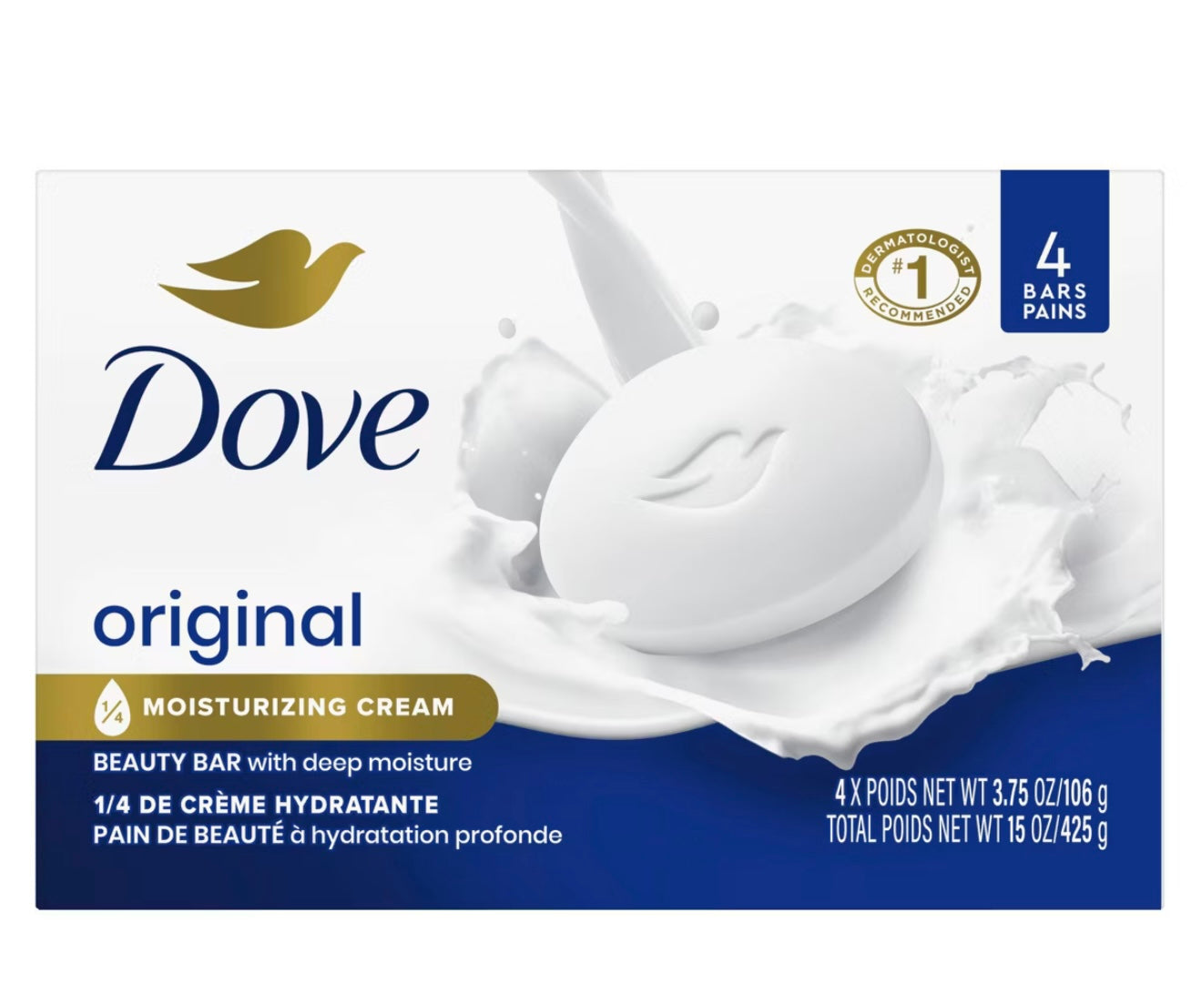 Dove Beauty White Deep Moisture Beauty Bar Soap