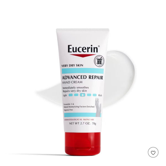 Eucerin Advanced Repair Hand Cream Unscented - 2.7oz