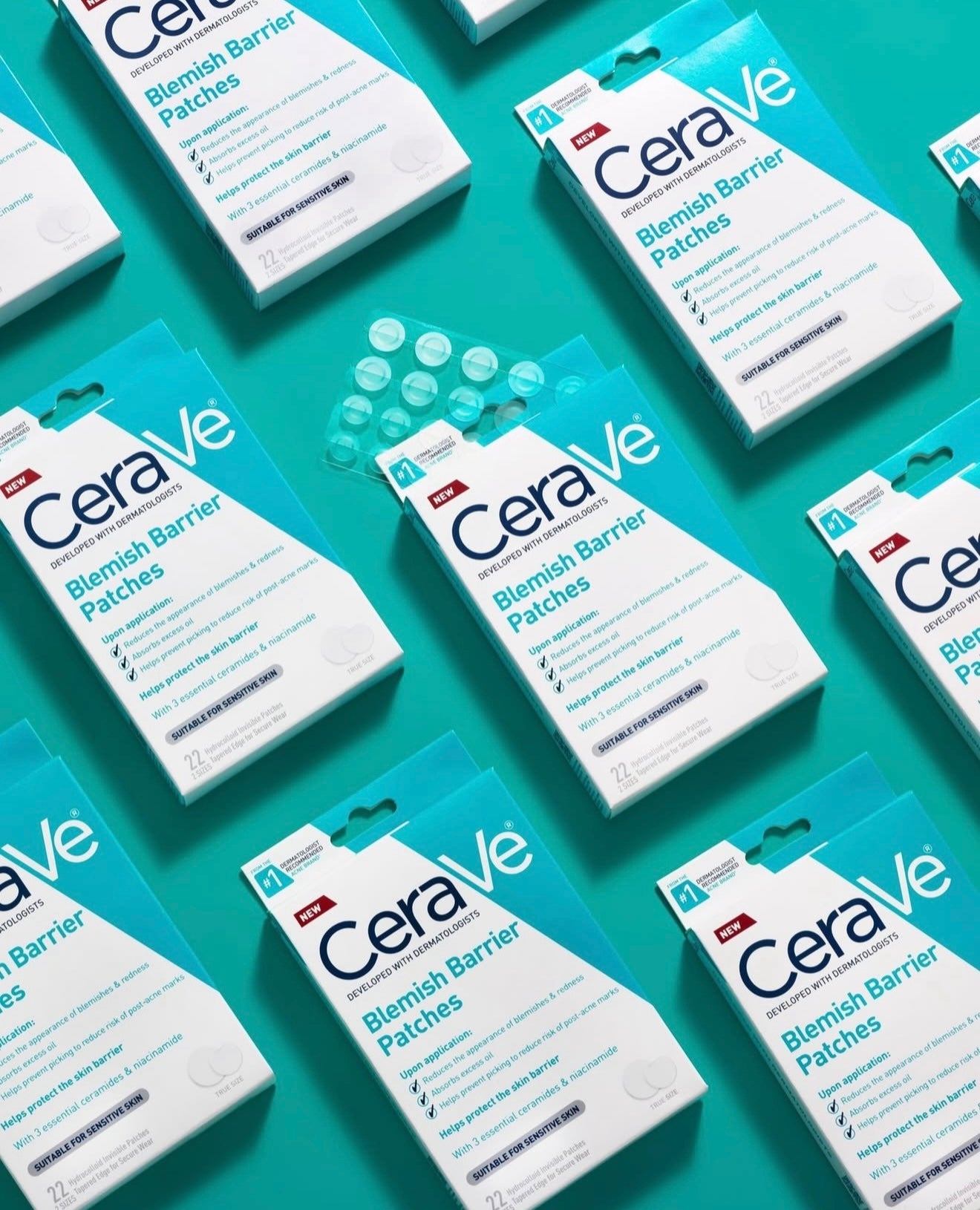 CeraVe Blemish Barrier Patches Oil-Absorbing Hydrocolloid Pimple Patches