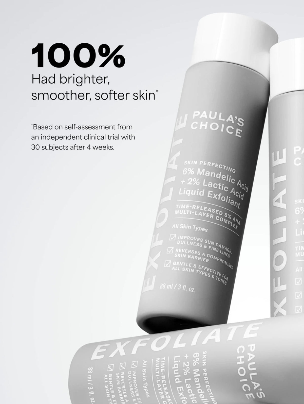 Paula’s Choice 6% Mandelic + 2% Lactic Acid AHA Liquid Exfoliant 88ml