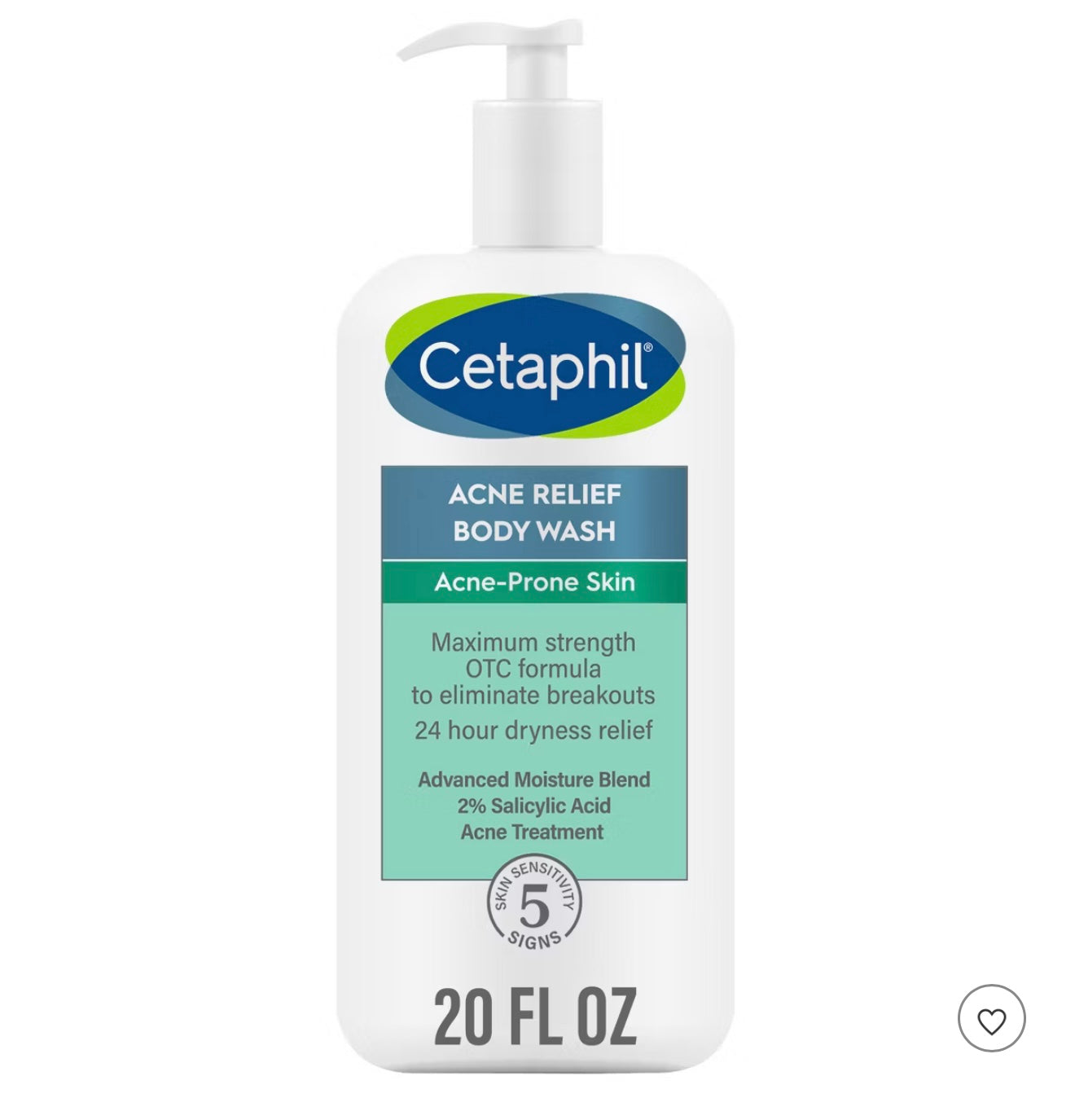 Cetaphil acne relief body wash