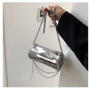 Cylinder silver bag