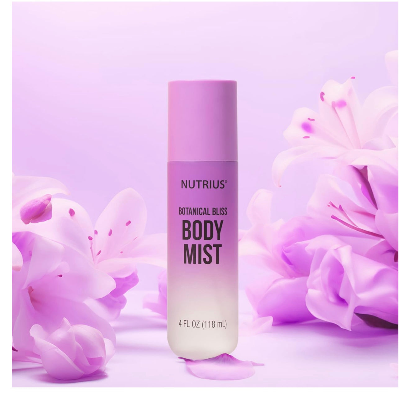 Nutrius Body Mist - Botanical Bliss, 4 FL OZ - Invigorating and Natural Daily Fragrance