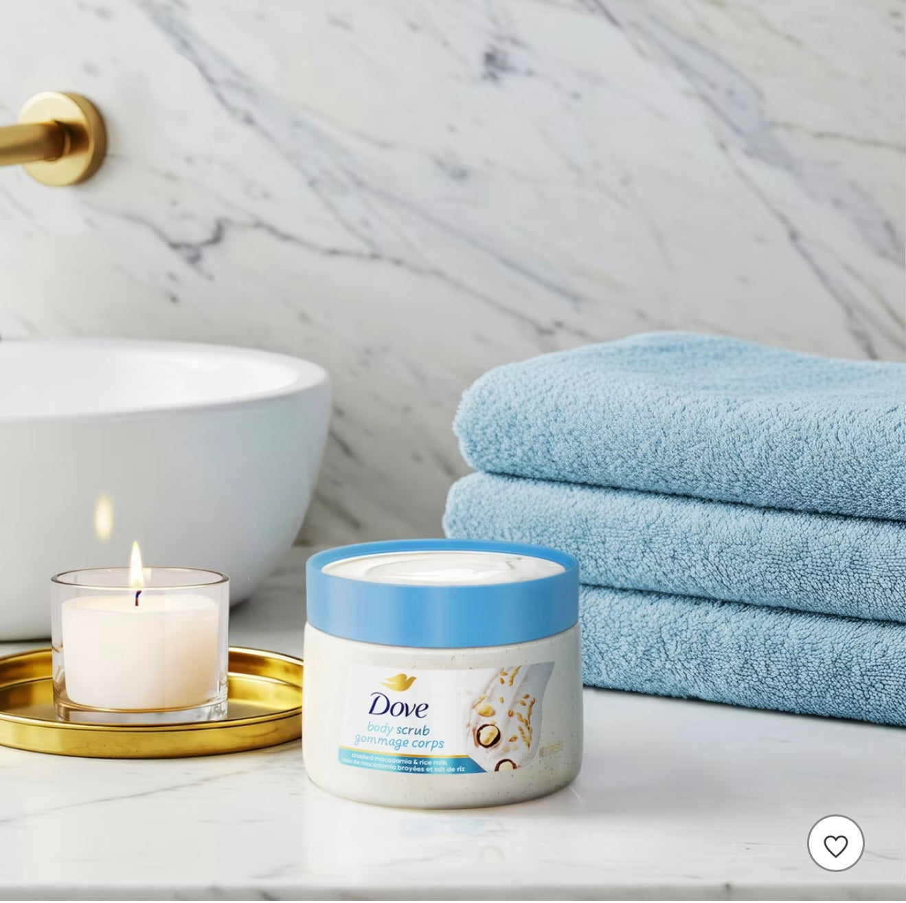 Dove Beauty Dove Exfoliating Body Scrub - Crushed Macadamia & Rice Milk - 15oz