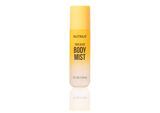 Nutrius Body Mist - Coco Bliss, 4 FL OZ - Invigorating and Natural Daily Fragrance