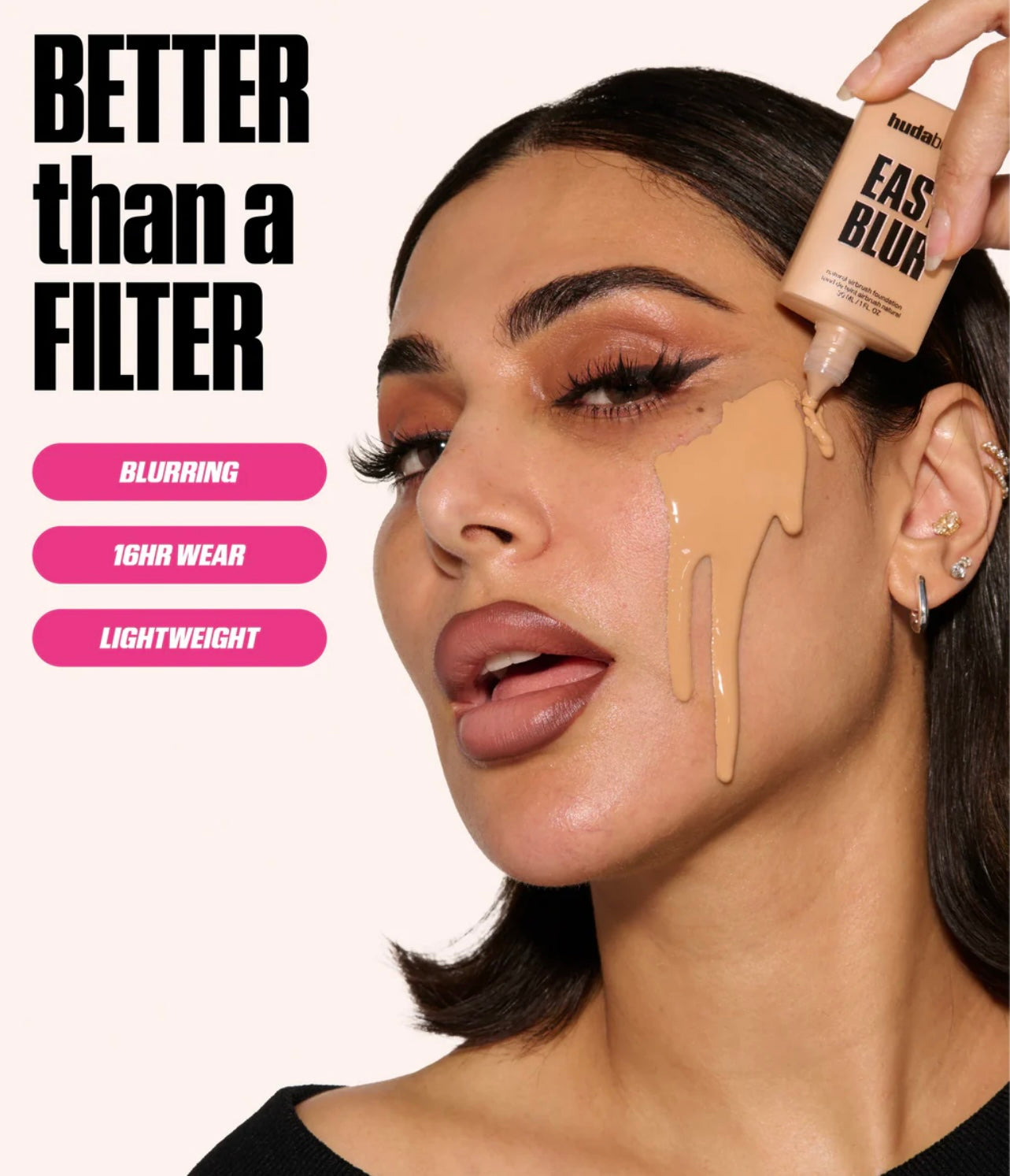 HUDABEAUTY EASY BLUR NATURAL AIRBRUSH FOUNDATION WITH NIACINAMIDE