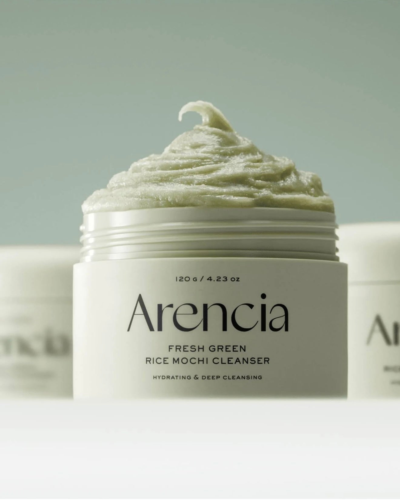 Arencia Fresh Green Rice Mochi Cleanser, Gentle Daily Cleanser for Acne-Prone Skin
