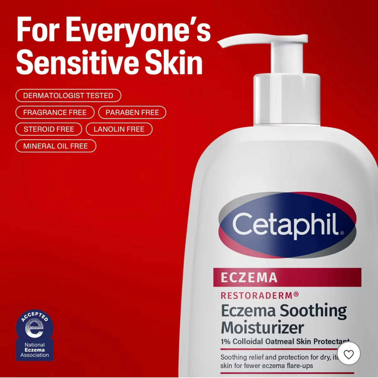 Cetaphil Eczema Restoraderm Daily Soothing Moisturizer