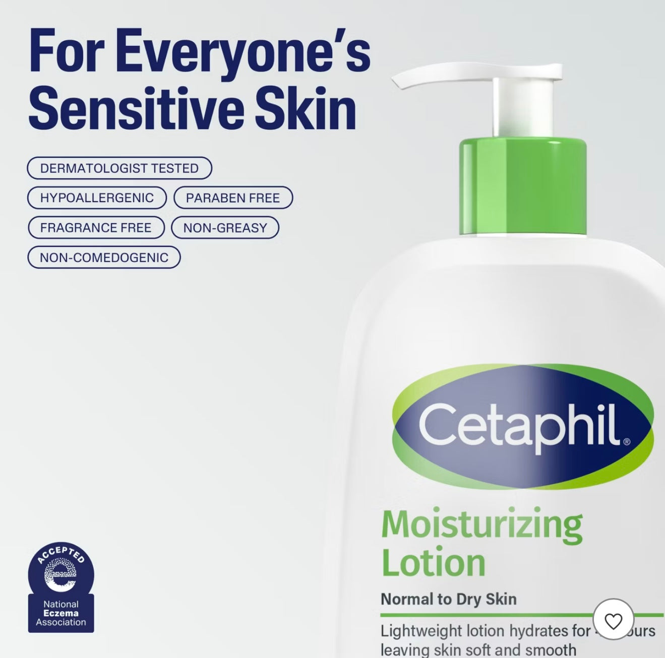 Cetaphil Moisturizing Face and Body Lotion for Dry Skin