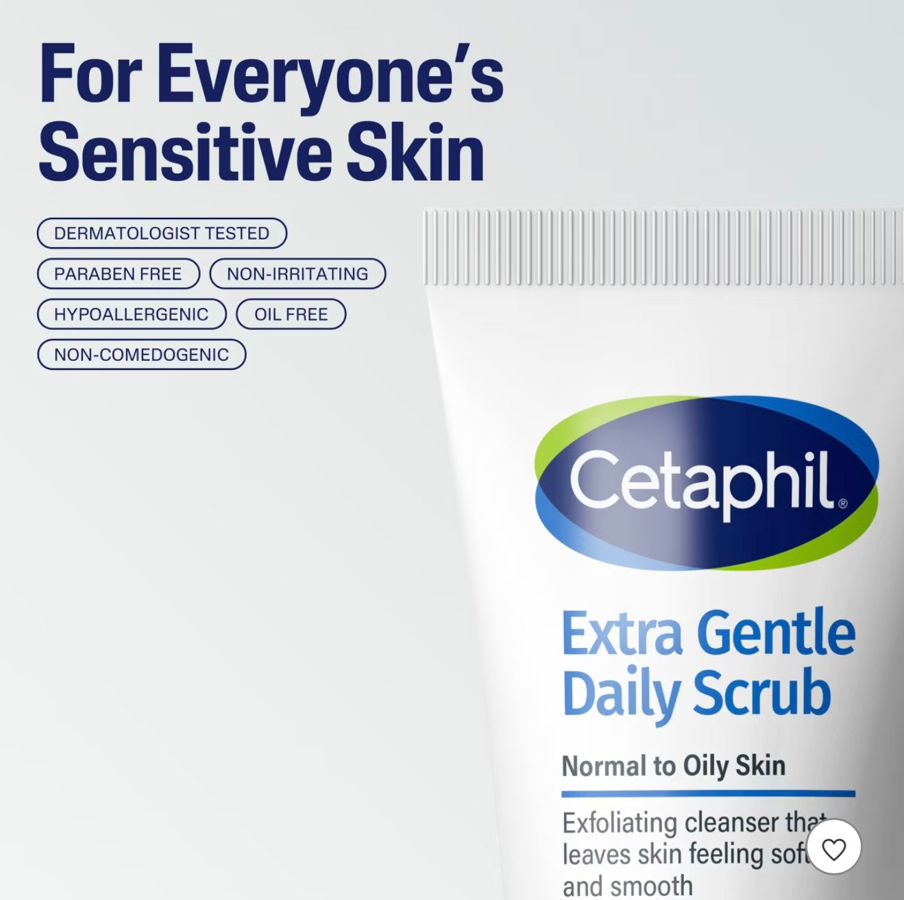 Cetaphil extra gentle daily scrub