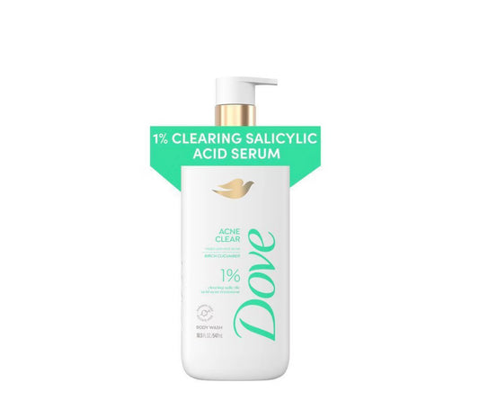 Dove Serum Body Wash with 1% Clearing Salicylic Acid - Acne Clear - 18.5 fl oz