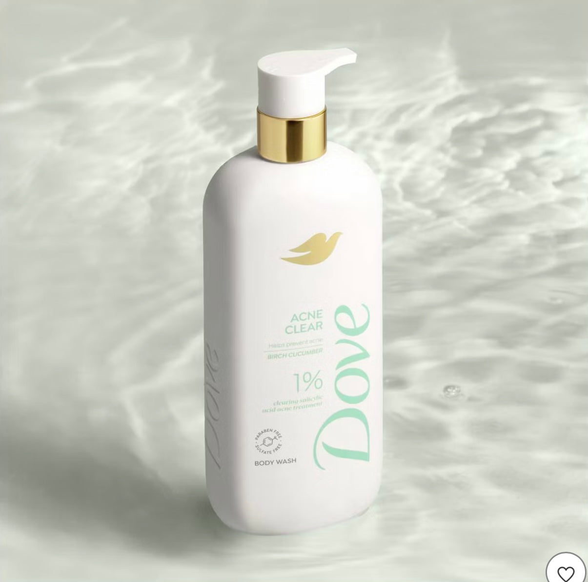 Dove Serum Body Wash with 1% Clearing Salicylic Acid - Acne Clear - 18.5 fl oz