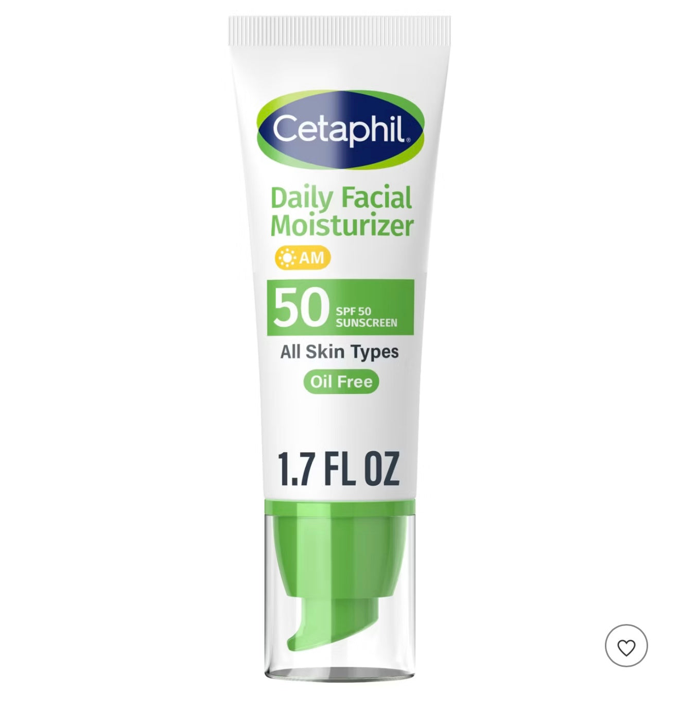 Cetaphil Daily Face Moisturizer Sunscreen Lotion - SPF 50 - 1.7 fl oz