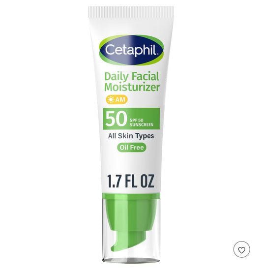 Cetaphil Daily Face Moisturizer Sunscreen Lotion - SPF 50 - 1.7 fl oz