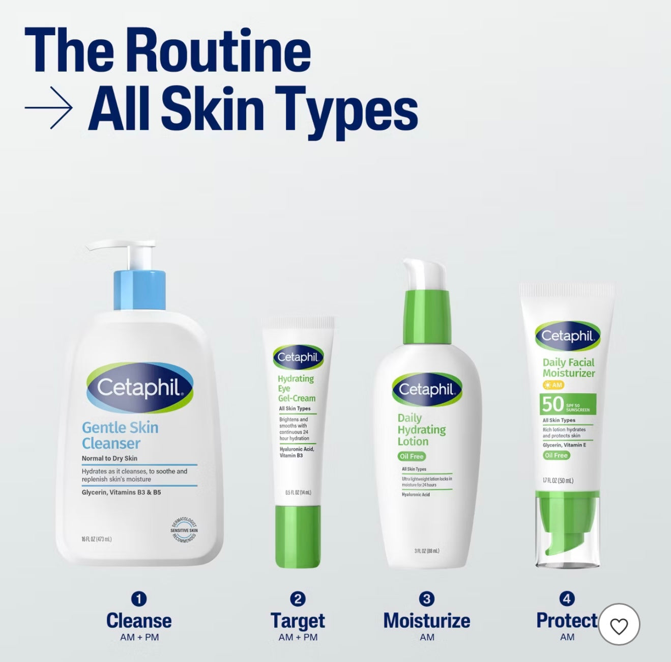 Cetaphil Daily Face Moisturizer Sunscreen Lotion - SPF 50 - 1.7 fl oz