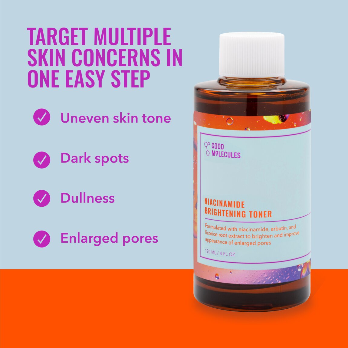 GOOD MOLECULES NIACINAMIDE BRIGHTENING TONER. 30ml