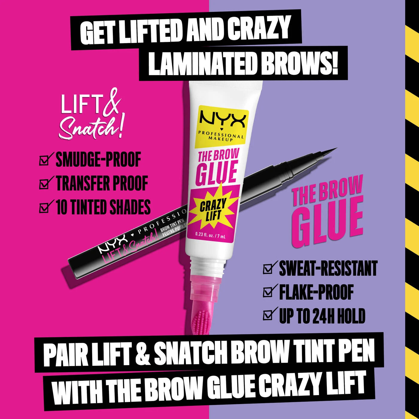 NYX BROW GLUE CRAZY LIFT BROW LAMINATION GEL