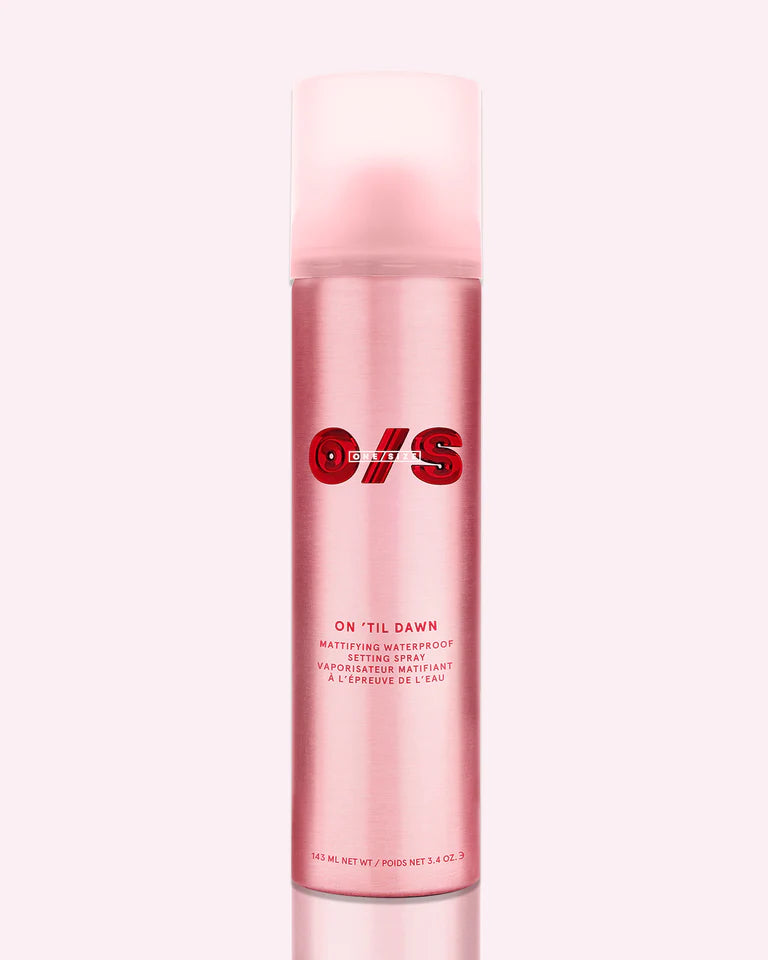 One size On 'Til Dawn mattifying waterproof setting spray