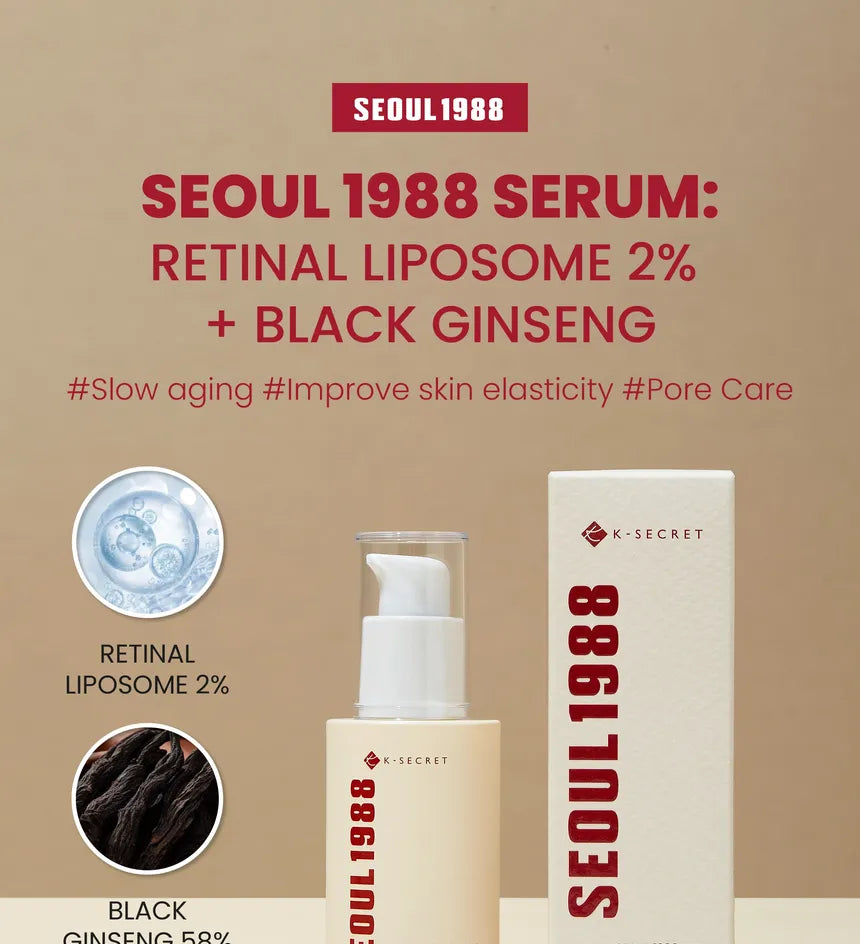 SEOUL 1988 Serum : Retinal Liposome 2% + Black Ginseng