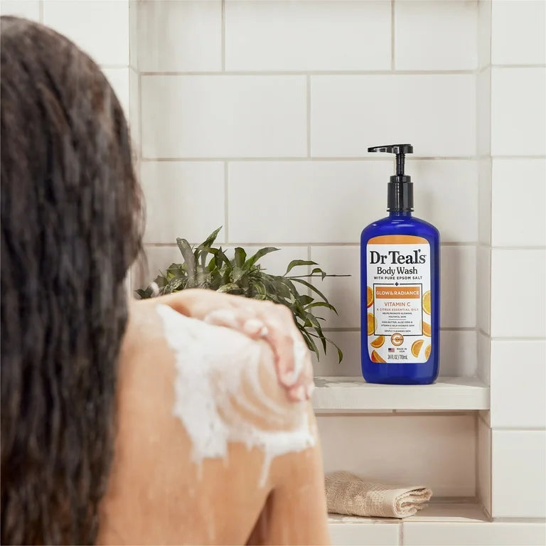 Dr Teal’s Glow & Radiance Body Wash with Vitamin C & Essential Oils 24fl