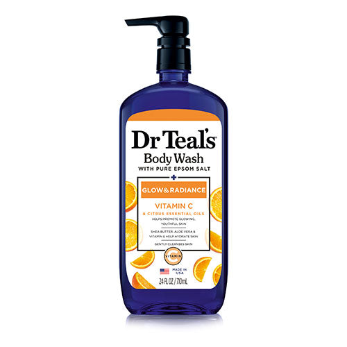 Dr Teal’s Glow & Radiance Body Wash with Vitamin C & Essential Oils 24fl