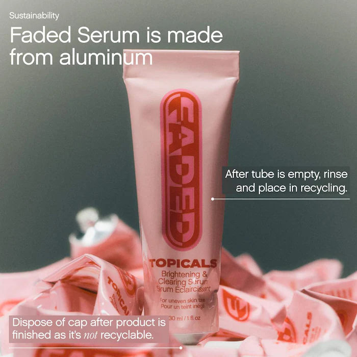 Topicals 
Faded Brightening Serum for Dark Spots and Discoloration 15ml
