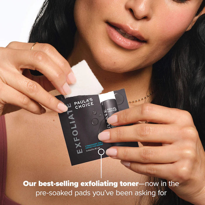 Paula's Choice 
Skin Perfecting 2% BHA Exfoliating Toner Pads for Clear Skin